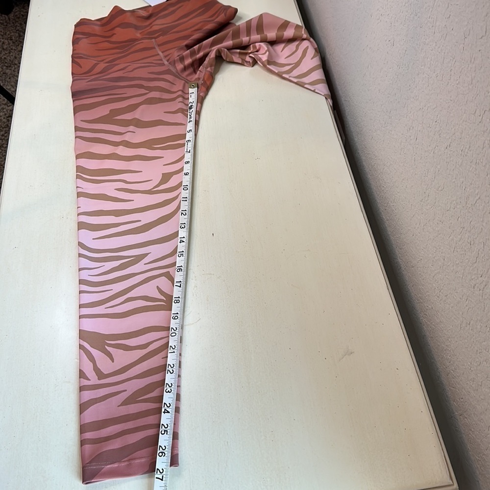 Beach Riot Pink and Brown Zebra Leggings - Picture 12 of 16